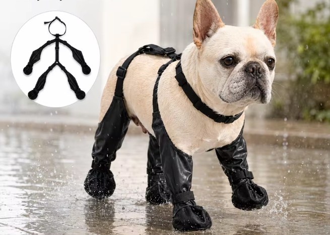 Botas-arnés impermeables para perro, vista 6