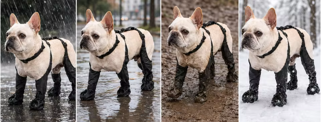Botas-arnés impermeables para perro, vista 7